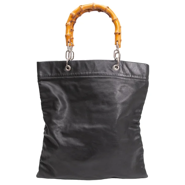 COMME des GARCONS Bamboo Handle Leather Tote Bag K-160999_002
