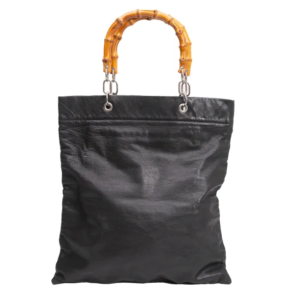 COMME des GARCONS Bamboo Handle Leather Tote Bag K-160999_004