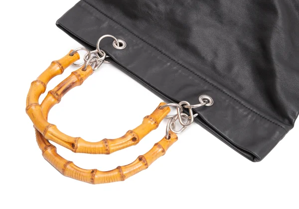 COMME des GARCONS Bamboo Handle Leather Tote Bag K-160999_007