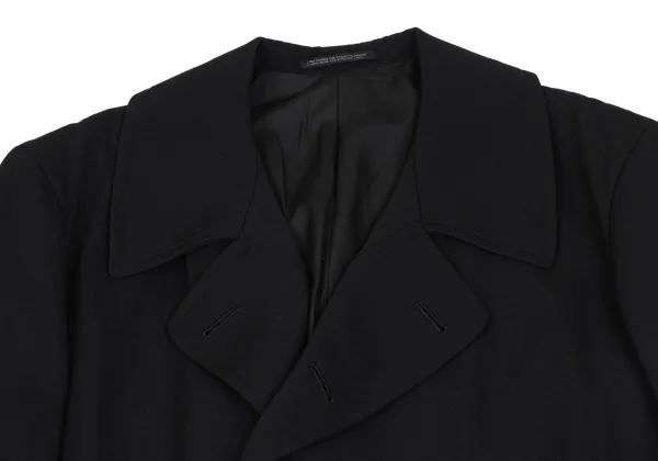 Yohji Yamamoto POUR HOMME Wool Gaba Double Long Jacket K-161004_003