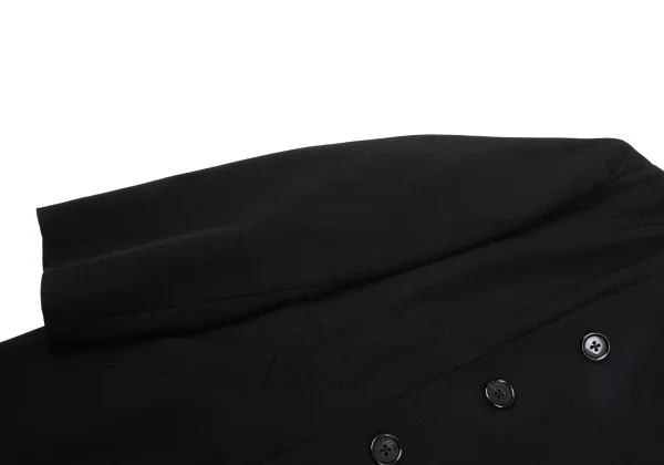 Yohji Yamamoto POUR HOMME Wool Gaba Double Long Jacket K-161004_005