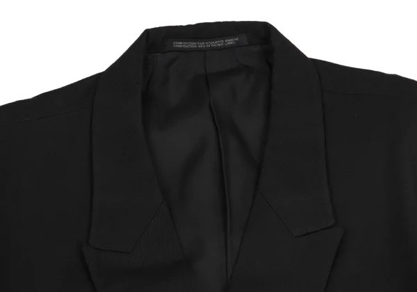 Yohji Yamamoto POUR HOMME Wool Gaba Belted Tuck Jacket K-161005_003