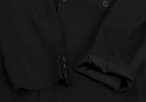 Yohji Yamamoto POUR HOMME Wool Gaba Belted Tuck Jacket K-161005_006
