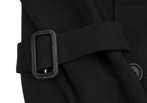 Yohji Yamamoto POUR HOMME Wool Gaba Belted Tuck Jacket K-161005_009