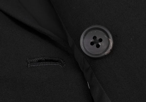 Yohji Yamamoto POUR HOMME Wool Gaba Belted Tuck Jacket K-161005_012