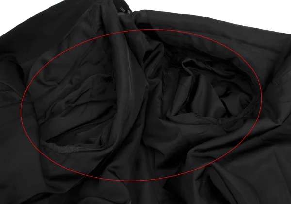 Yohji Yamamoto POUR HOMME Wool Gaba Belted Tuck Jacket K-161005_014