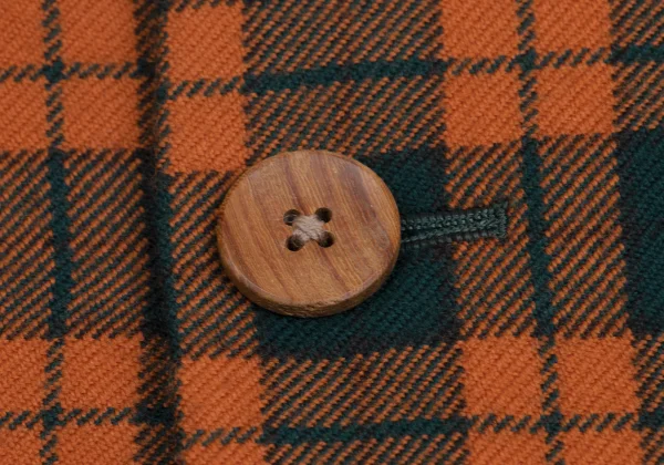 Yohji Yamamoto POUR HOMME Wood Button Check Jacket K-161006_009