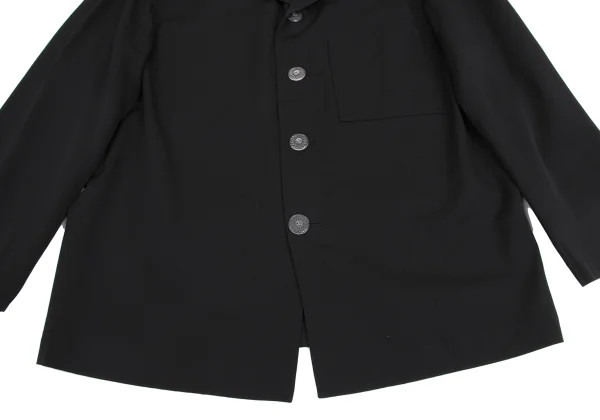 Yohji Yamamoto POUR HOMME Wool Gaba Chrysanthemum Button Design Jacket K-161007_008
