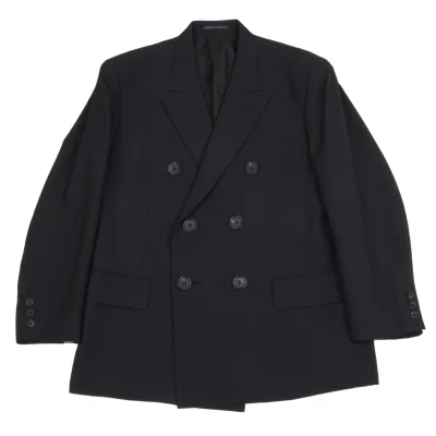 Yohji Yamamoto POUR HOMME Peak Lapel Wool Double Jacket