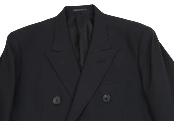 Yohji Yamamoto POUR HOMME Peak Lapel Wool Double Jacket K-161008_002
