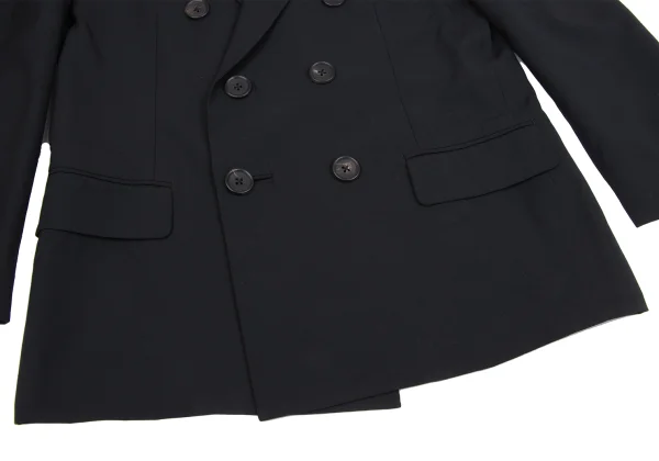 Yohji Yamamoto POUR HOMME Peak Lapel Wool Double Jacket K-161008_008