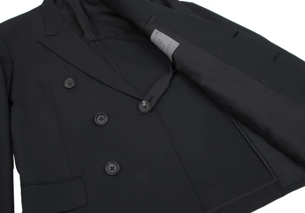 Yohji Yamamoto POUR HOMME Peak Lapel Wool Double Jacket K-161008_010