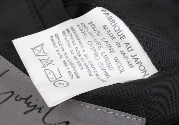 Yohji Yamamoto POUR HOMME Peak Lapel Wool Double Jacket K-161008_015