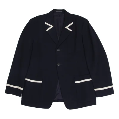 Yohji Yamamoto POUR HOMME Taping Design Wool Jacket