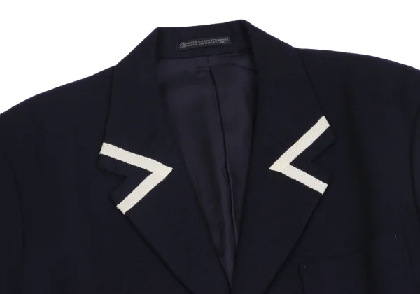 Yohji Yamamoto POUR HOMME Taping Design Wool Jacket K-161009_003