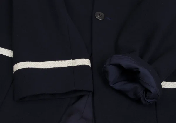 Yohji Yamamoto POUR HOMME Taping Design Wool Jacket K-161009_007