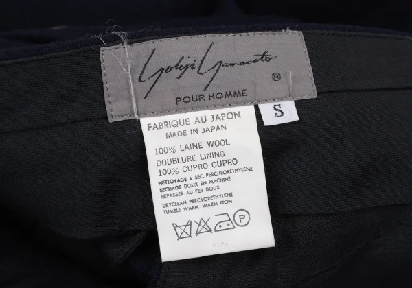 Yohji Yamamoto POUR HOMME Wool Tuck Pants K-161011_013