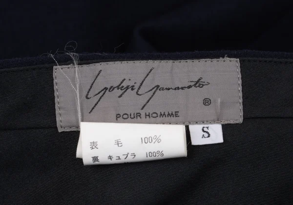Yohji Yamamoto POUR HOMME Wool Tuck Pants K-161011_014