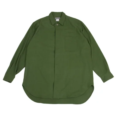 Yohji Yamamoto POUR HOMME Double-breasted Flannel Shirt