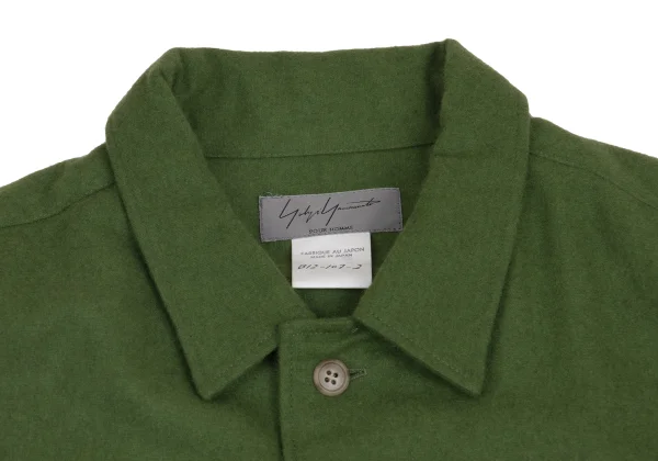 Yohji Yamamoto POUR HOMME Double-breasted Flannel Shirt K-161015_003