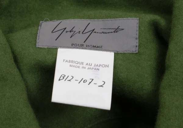 Yohji Yamamoto POUR HOMME Double-breasted Flannel Shirt K-161015_013