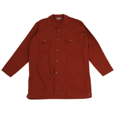 Yohji Yamamoto POUR HOMME Flannel Open-collar Shirt