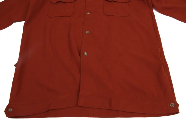 Yohji Yamamoto POUR HOMME Flannel Open-collar Shirt K-161016_007