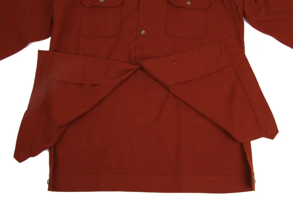 Yohji Yamamoto POUR HOMME Flannel Open-collar Shirt K-161016_010