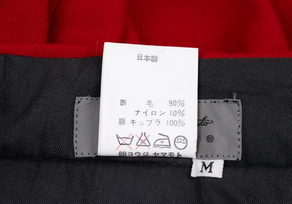 Yohji Yamamoto POUR HOMME Wool Tuck Pants K-161019_013