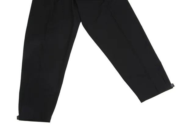 Yohji Yamamoto POUR HOMME Wool Gaba Hem Button Tuck Tapered Pants K-161020_007