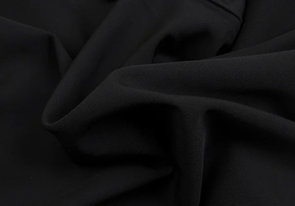Yohji Yamamoto POUR HOMME Wool Gaba Hem Button Tuck Tapered Pants K-161020_013
