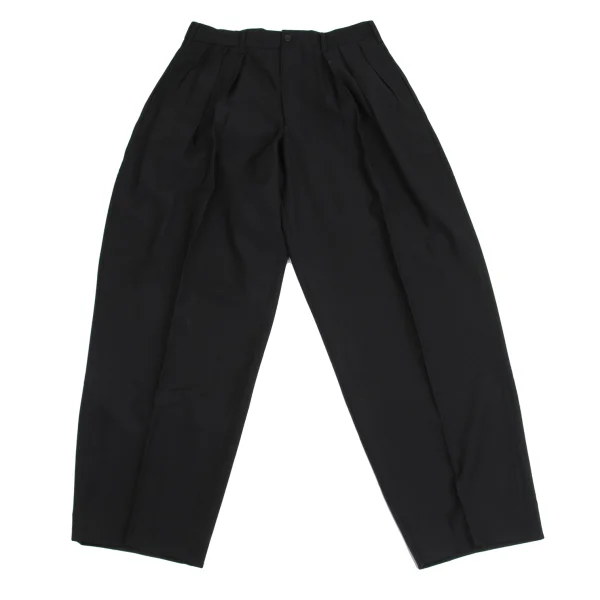 Yohji Yamamoto POUR HOMME Wool Tuck Pants Black M K-161021_001