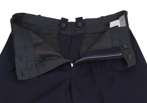 Yohji Yamamoto POUR HOMME Wool Gaba Ankle Band Pants K-161022_007
