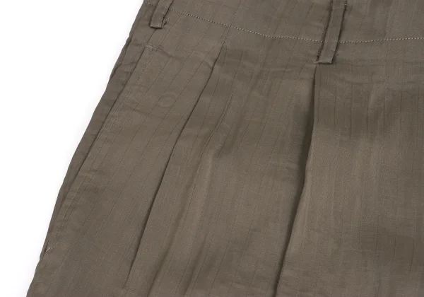 Yohji Yamamoto POUR HOMME Striped Shiny Pants K-161025_004