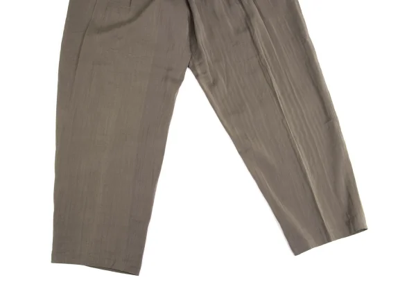 Yohji Yamamoto POUR HOMME Striped Shiny Pants K-161025_007