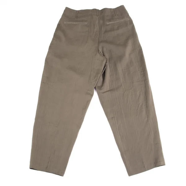 Yohji Yamamoto POUR HOMME Striped Shiny Pants K-161025_010