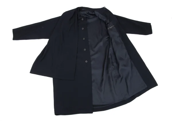 TOKIO KUMAGAI HOMME DE NUIT Stole Design Wool Long Coat K-161028_011
