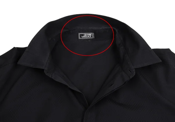 GIANNI VERSACE Honeycomb Jacquard Shirt K-161030_008