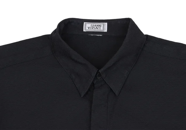 GIANNI VERSACE Design Weave Button Down Shirt K-161031_002