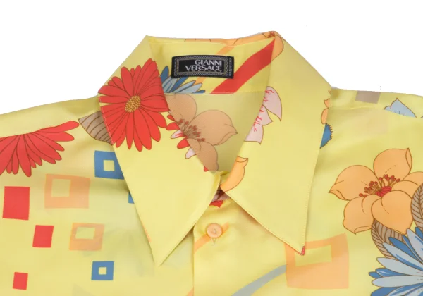 GIANNI VERSACE Floral Printed Short Sleeve Shirt K-161036_003