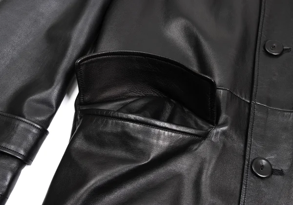 GIANNI VERSACE Fur Lining Leather Harf Coat K-161039_013