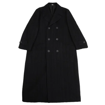 GIANNI VERSACE Herringbone Double Coat