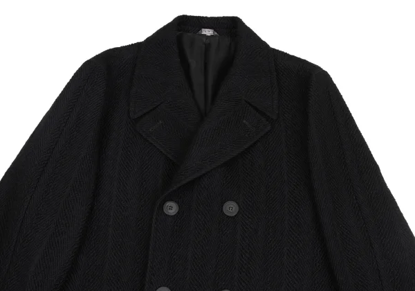 GIANNI VERSACE Herringbone Double Coat K-161041_002