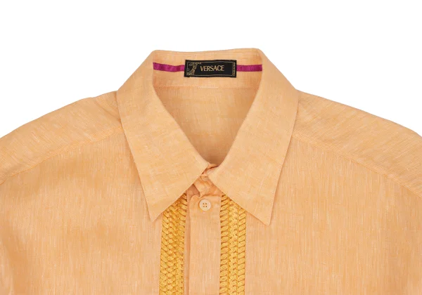 VERSACE Front Sheer Line Switching Shirt K-161043_002
