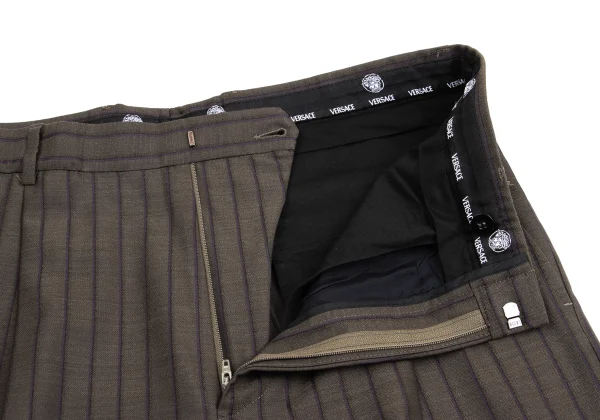 VERSACE Tuck Stripe Pants K-161048_004