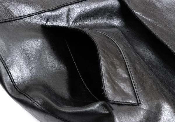 VERSACE Belted Leather Coat K-161050_013
