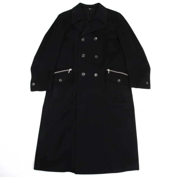 VERSACE Zip Pocket Double Coat Black 54 K-161052_001