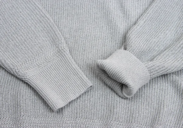L'EQUIPE YOSHIE INABA Glitter Rayon Half Zip Knit Sweater K-161057_007