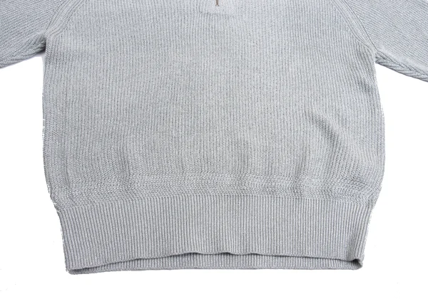 L'EQUIPE YOSHIE INABA Glitter Rayon Half Zip Knit Sweater K-161057_008