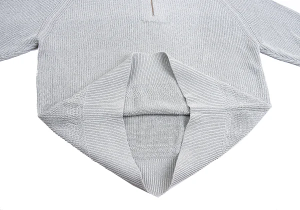 L'EQUIPE YOSHIE INABA Glitter Rayon Half Zip Knit Sweater K-161057_009